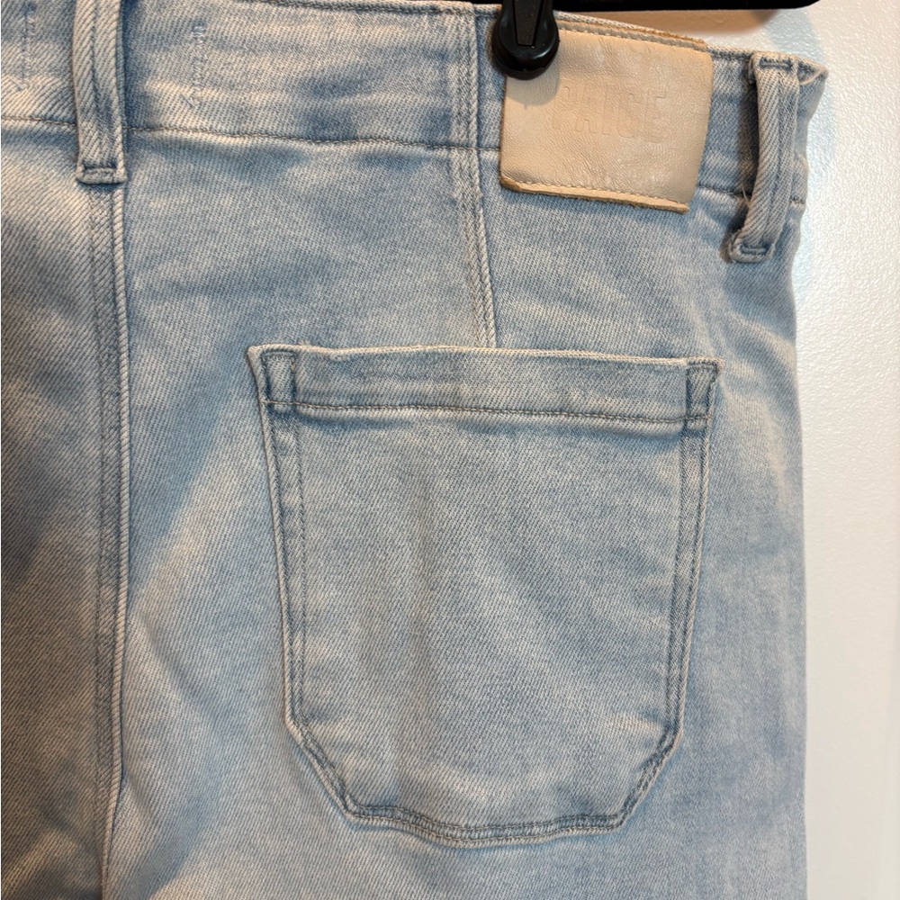 PAIGE Anessa High-Rise Wide Leg Women’s Jeans in Suki Distressed - Size 32P - Picture 13 of 15